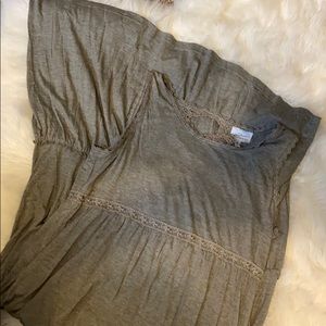 Olive green maxi dress